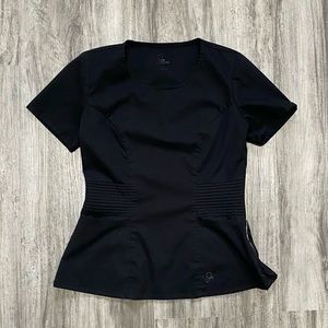 Jaanuu Black Pintuck Top